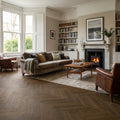 Dusk Oak Herringbone Laminate Flooring, 12mm Thick, Finish