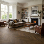 Dusk Oak Herringbone Laminate Flooring, 12mm Thick, Finish