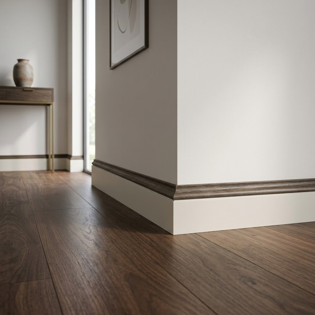 2.4m Walnut Laminate Scotia Beading for Elegant Finishing