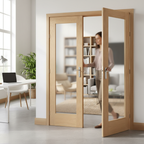 Premium Custom Made Oak French Doors with Obscure Glass for Modern and Traditional Spaces