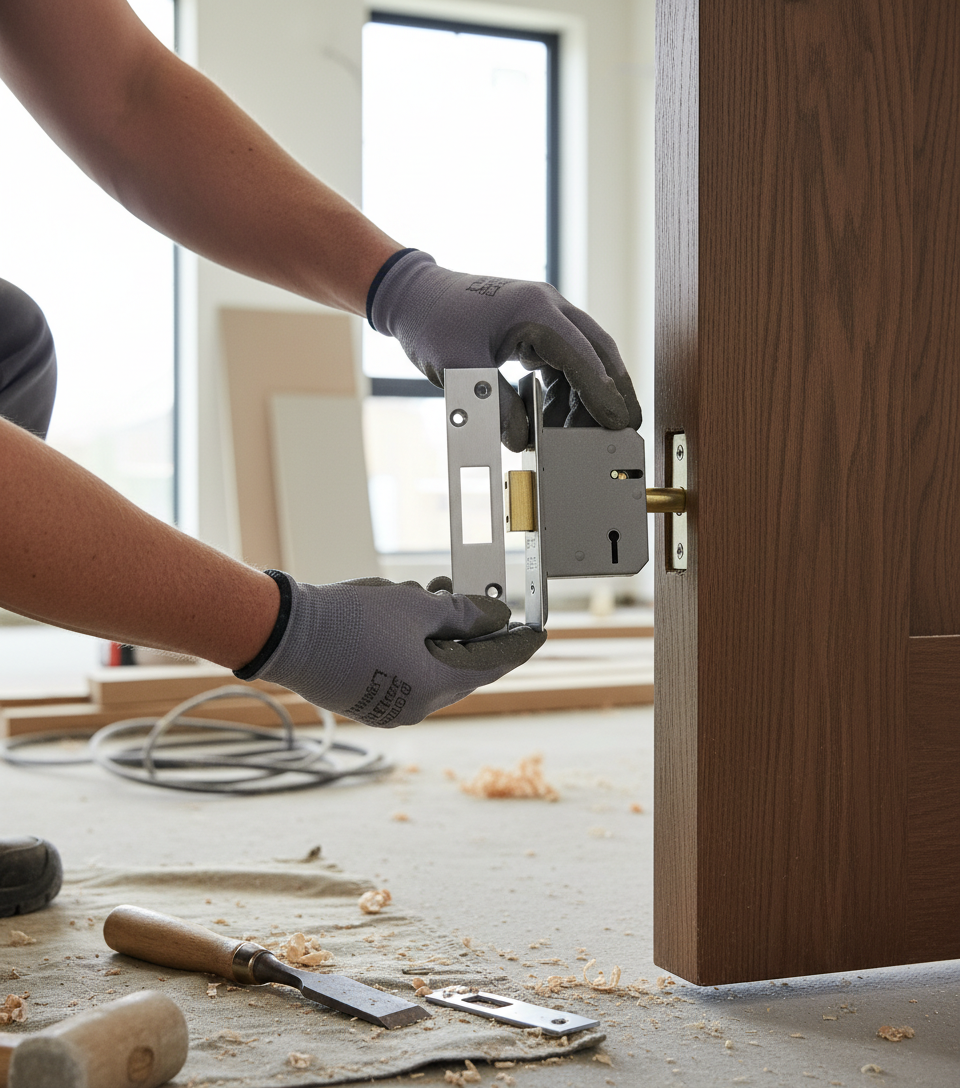 Premium 2.5" 3 Lever Internal Deadlock for 35mm to 40mm Thick Doors - Keyless Operation