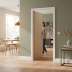 Premium Fully Finished Oak Internal Door with Solid Core and Custom Sizes for Home Elegance