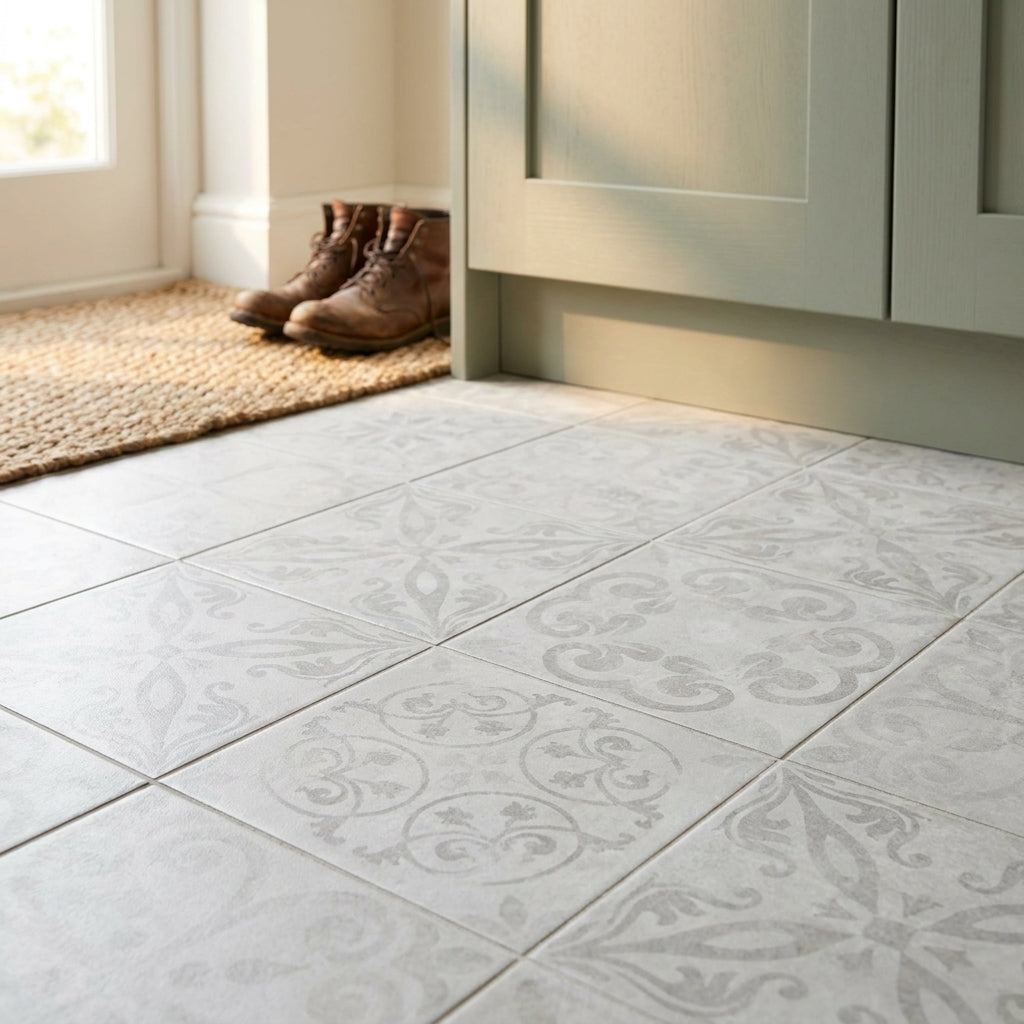 Traditional Retro Water-Resistant 8mm Laminate Flooring 1179 x 394mm - detail view