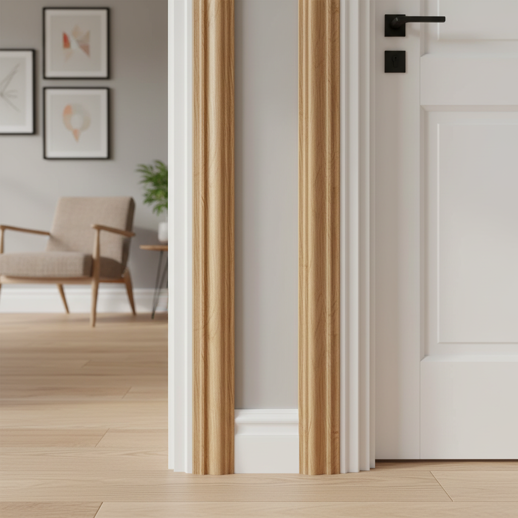 Premium Fully Finished Oak Ogee Architrave Pack of 5 - 2.1m Length for Contemporary Door Design
