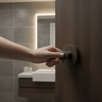 Premium Round WC Turn and Release with Urban Dark Bronze Finish for Secure Bathroom Privacy - Image 2