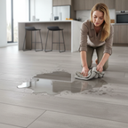 Premium Aqua Pro Water-Resistant 8mm Laminate Flooring - Versatile Stone Effect in Grey Finish