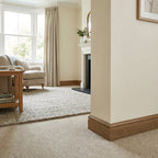 Laminate Skirting Board Medium Oak 2400mm x 15mm x 63-116mm