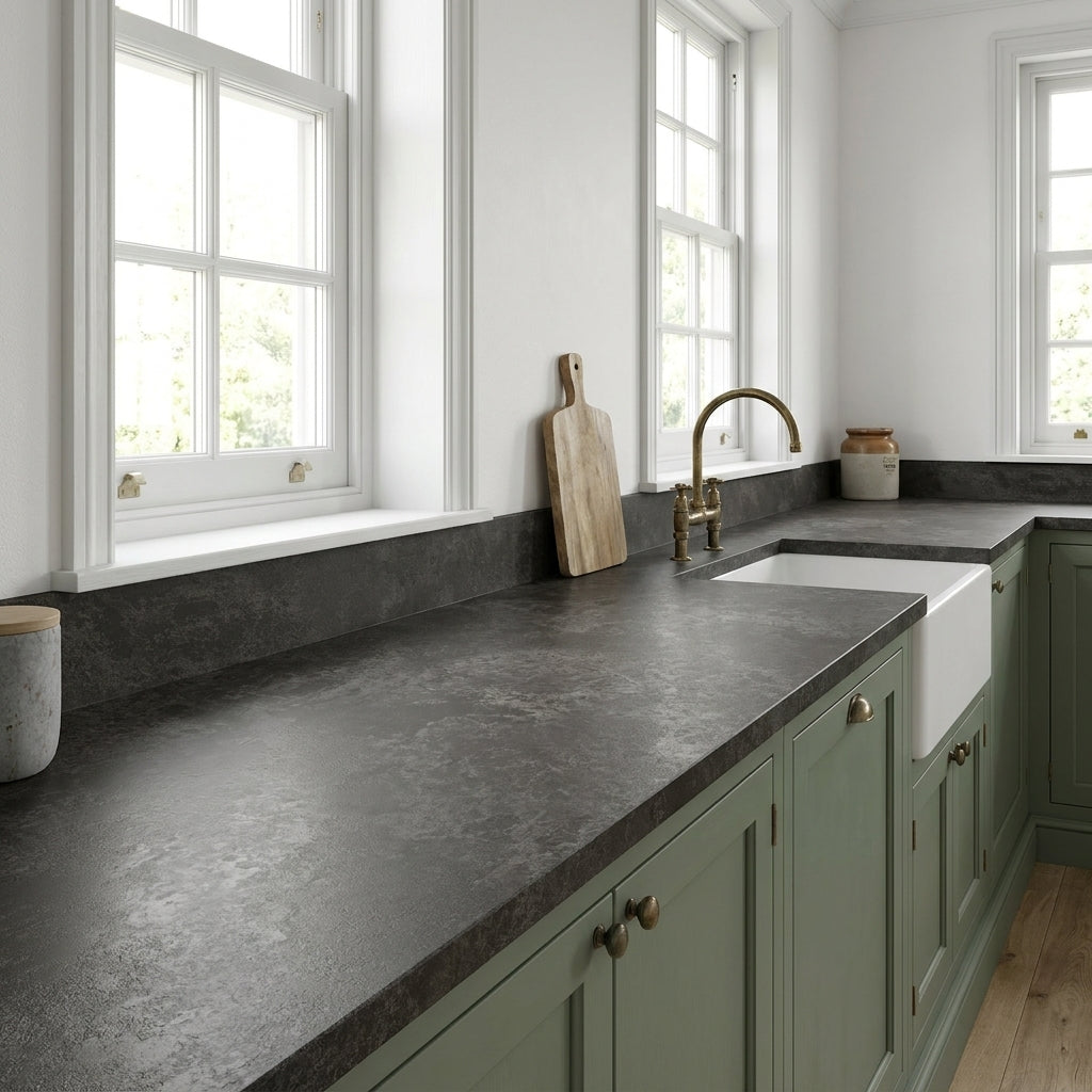3065mm Compact Laminate Worktop Upstand 12.5mm Thick Matt Finish