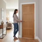 Premium Unfinished Flat Panel Internal Door with Engineered Core and Recessed Design