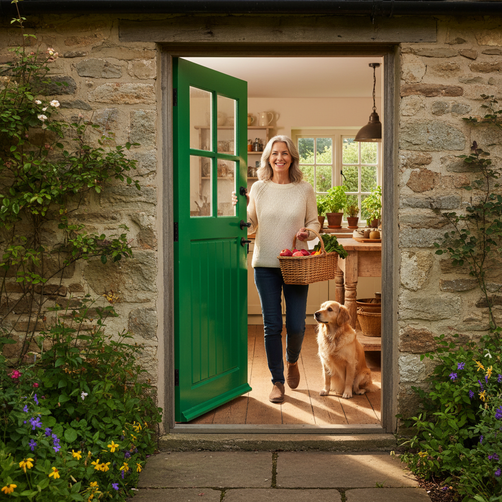 Premium Custom Made 4L Solid Hardwood External Door with RAL Colour Options and 10-Year Warranty