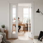 Premium Clear Glazed Single Door Room Divider with Matching Demi Panel - Customizable Sizes Available