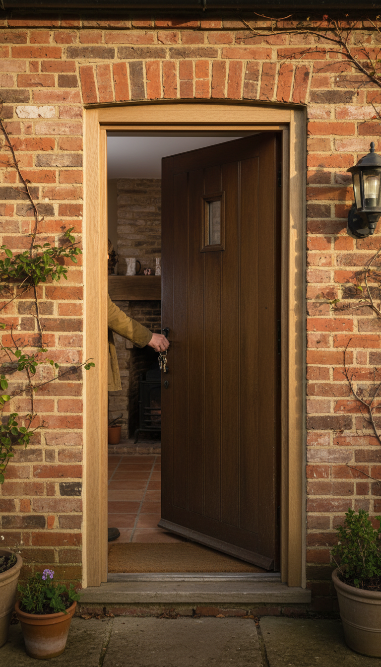 Premium External Oak Effect Door Frame Kit - Unfinished with Multiple Size Options for Easy Assembly