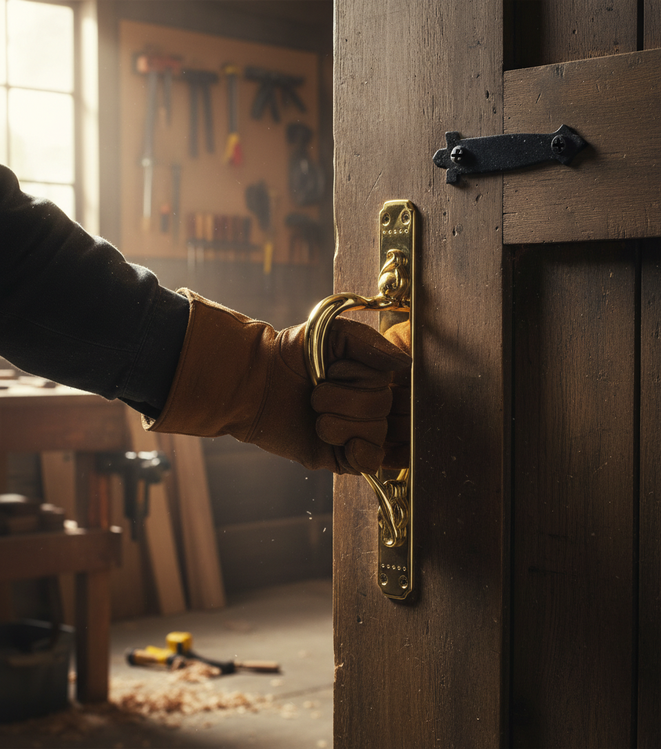 Premium Curved Pull Handle with Luxurious Design and Right/Left Hand Options for Domestic and Commercial Use