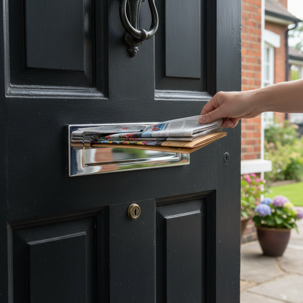 Premium Extra Large Letter Plate for A4 Envelopes - Complete with Fixings for Easy Installation