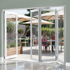 Premium 10ft Slimline White Timber External Bifold Door Set with Double Glazing and Complete Installation Kit