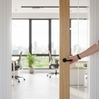 Premium 1 Light Pocket Door Set with Galvanised Steel Frame and Clear Glazed Panel for Sophisticated Interior Design