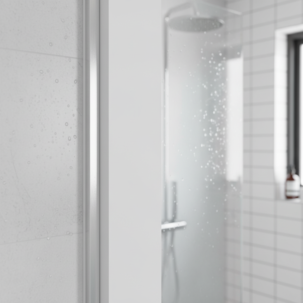 Premium PVC Shower Wall Panelling External Corner Trim for Seamless Finishing in Silver - Durable & Easy to Install - Image 2