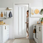 Premium Internal White Primed Ashton 3 Panel Door with Engineered Core and Lifetime Guarantee - Image 2