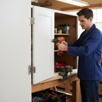 Premium 75mm (3") Loose Pin Hurlinge Hinge Pair in White Finish for Lightweight Door Installations