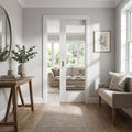 Internal Pocket Door Set with 1 Light Clear Glass, White Primed, 100mm