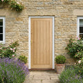 External Oak Door Unfinished Solid Timber Core Farley Design