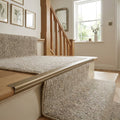 900mm Brushed Steel Self-Adhesive Door Profile Stair Nosing 24.5mm x 20mm