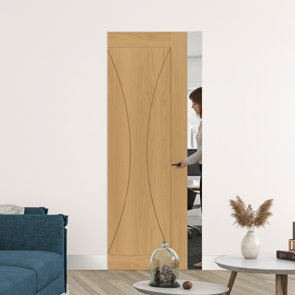 Premium Flush Pocket Door Set with No Bottom Track, Adjustable Doorstop, and 15-Year Guarantee