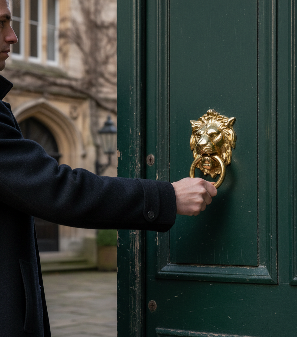 Premium Lion Head Door Knocker in Polished Brass Finish for Elegant Home Entryways