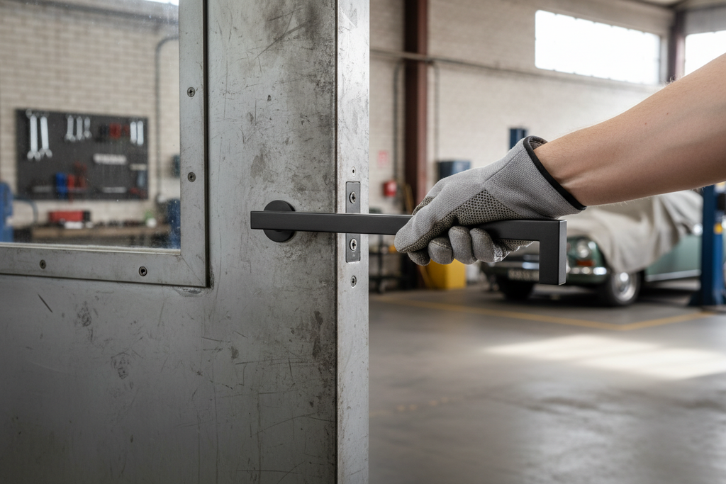 Premium Matt Black Mitred Pull Handle 600mm - Heavy Duty Bolt Through Design for Modern Interiors