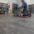 Premium 8mm Moisture Resistant Laminate Flooring with Aquastop Surface for Stylish Stone Look