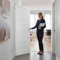 Premium White Primed Internal Door with Solid Core and Recessed Panels for Stylish Interiors