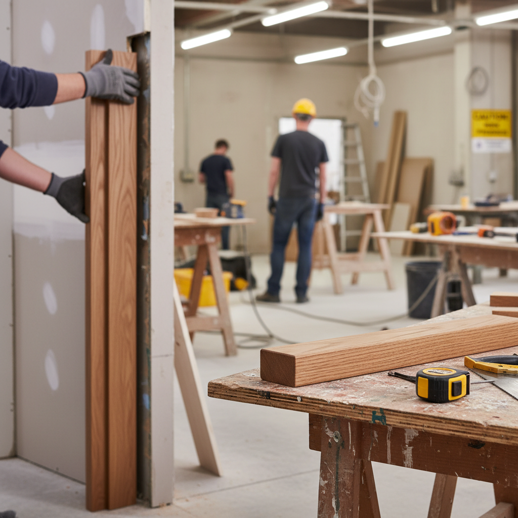 Premium Pre-Finished Oak Fire Rated FD30 Door Lining with Loose Stop for Enhanced Safety and Style