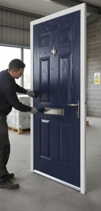 Premium External Fire Doorset with High-Performance GRP Solid-Core and Half-Hour Fire Resistance