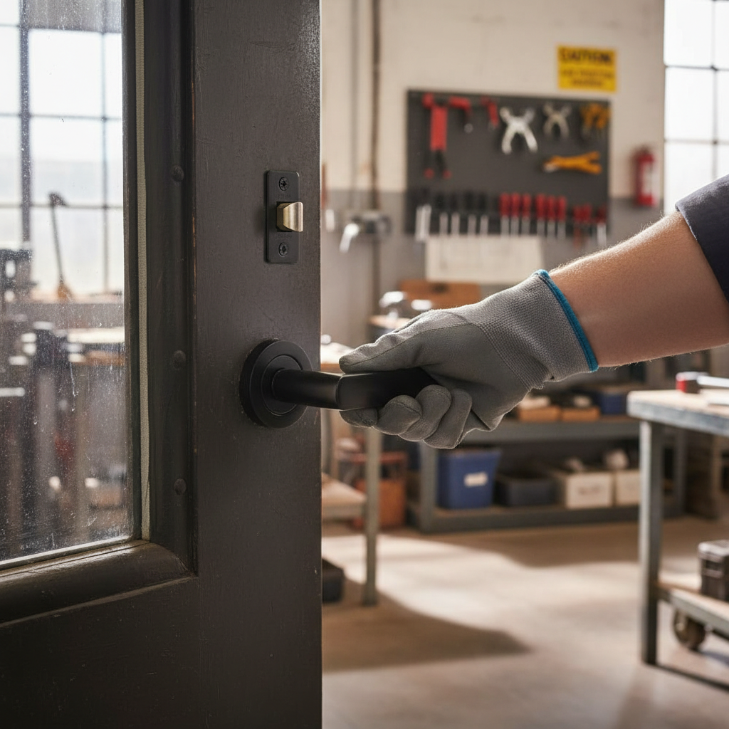 Premium Matt Black Door Handle Pack with Lever Design, Hinges, and Lock Options for Elegant Interior Doors