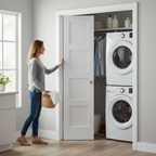 Premium White Primed Bifold Door - Contemporary Design for Modern Homes - High-Quality Professional Grade for Industrial and Commercial Applications