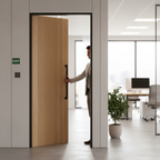 Premium Modern Oak Fire Door Fully Finished - 30 Minute Fire Rating, Solid Engineered Core for Durability