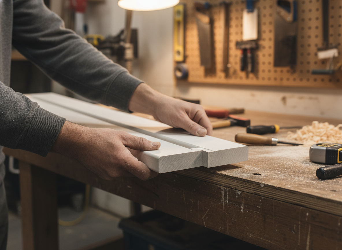 Premium White Primed Internal Pair Maker 1997x54x36mm for Door Combinations - High-Quality Professional Grade for Industrial and Commercial Applica...