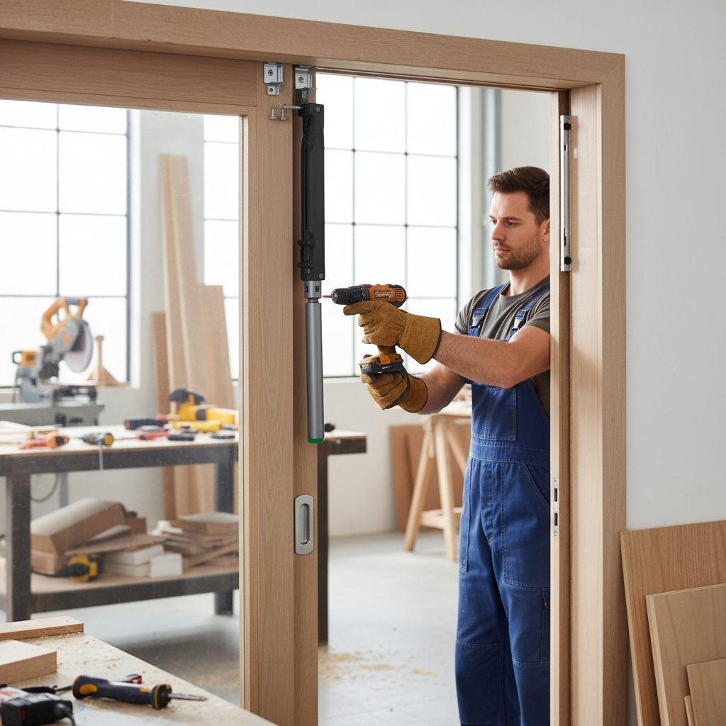Premium Soft Closing Mechanism for Double Pocket Doors - Safe, Quiet, and Easy to Install