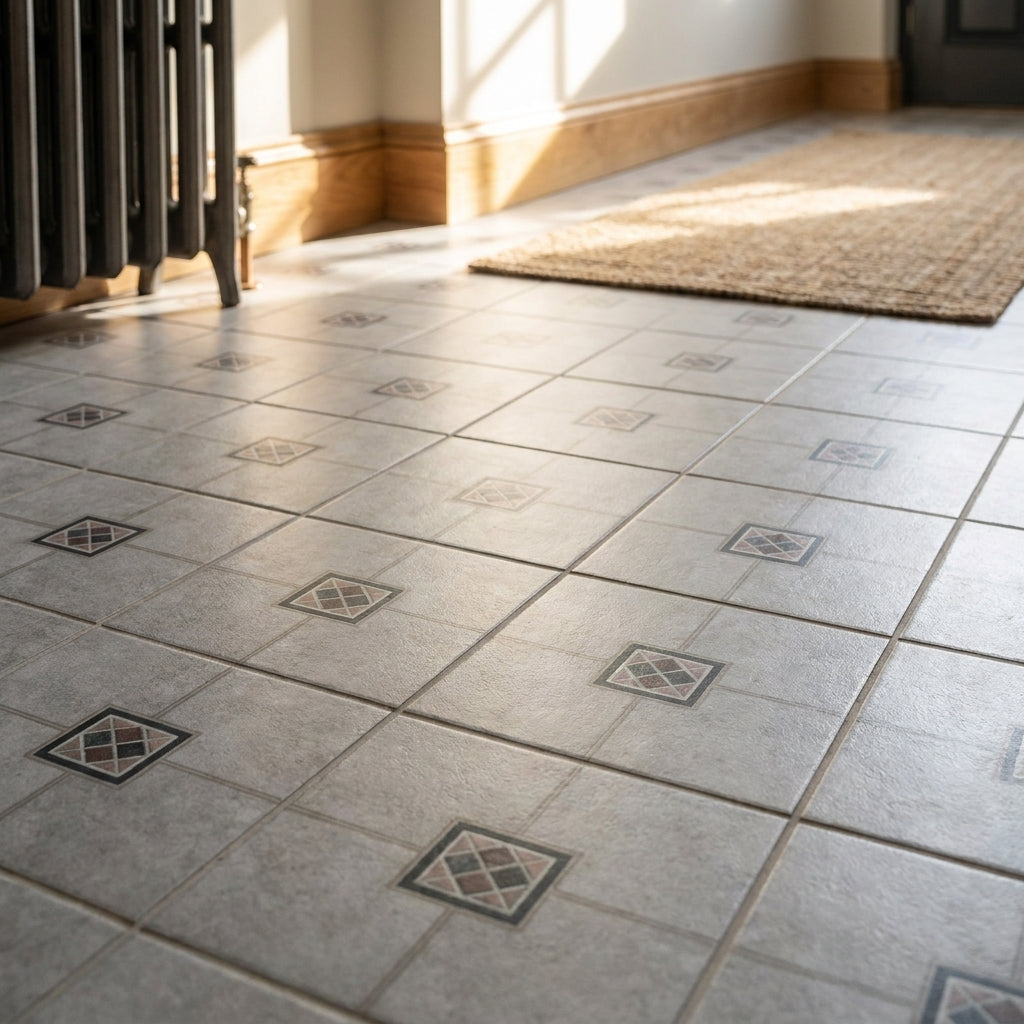 Self-Adhesive Vinyl Flooring Tile 1.5mm Thick 305x305mm Waterproof - detail view