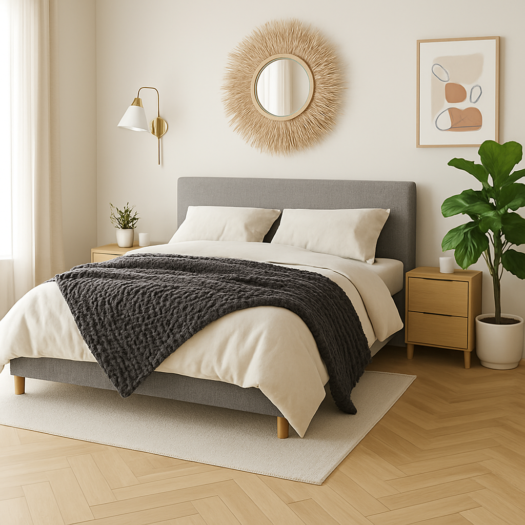 Herringbone Rigid Core LVT Flooring in 5mm Embossed Oak Finish