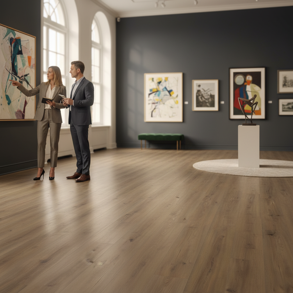 Premium 5mm Embossed Rigid Core Vinyl Flooring with Waterproof Click Installation and Integrated Cork Underlay for Enhanced Comfort