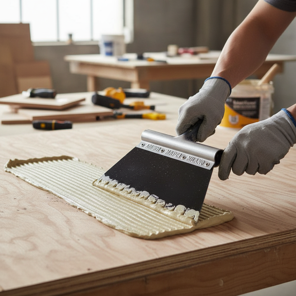 Premium Wood Adhesive Trowel for Efficient Flooring Installation and Application