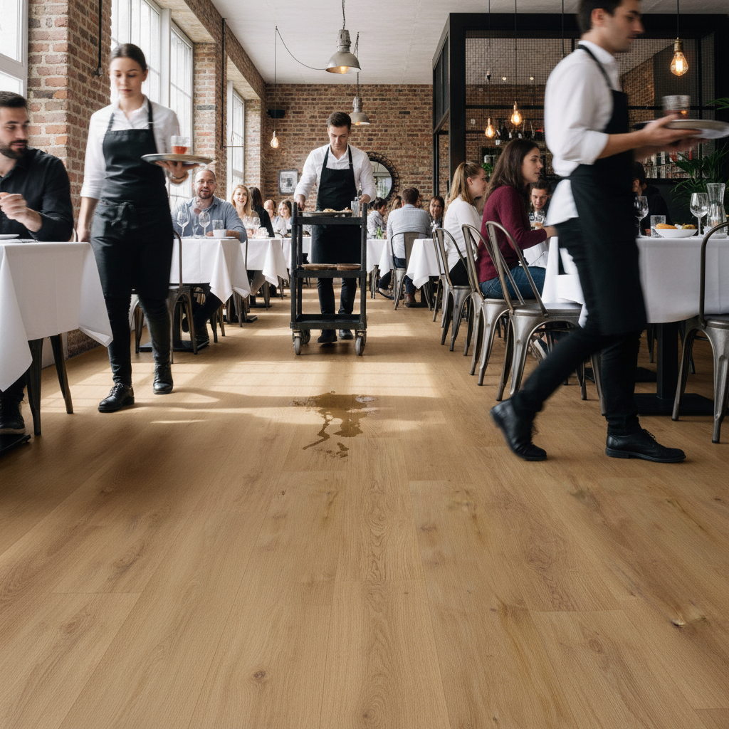 Premium 2mm UV Coated Luxury Vinyl Flooring with Oak Effect - Durable and Waterproof for Home and Commercial Use