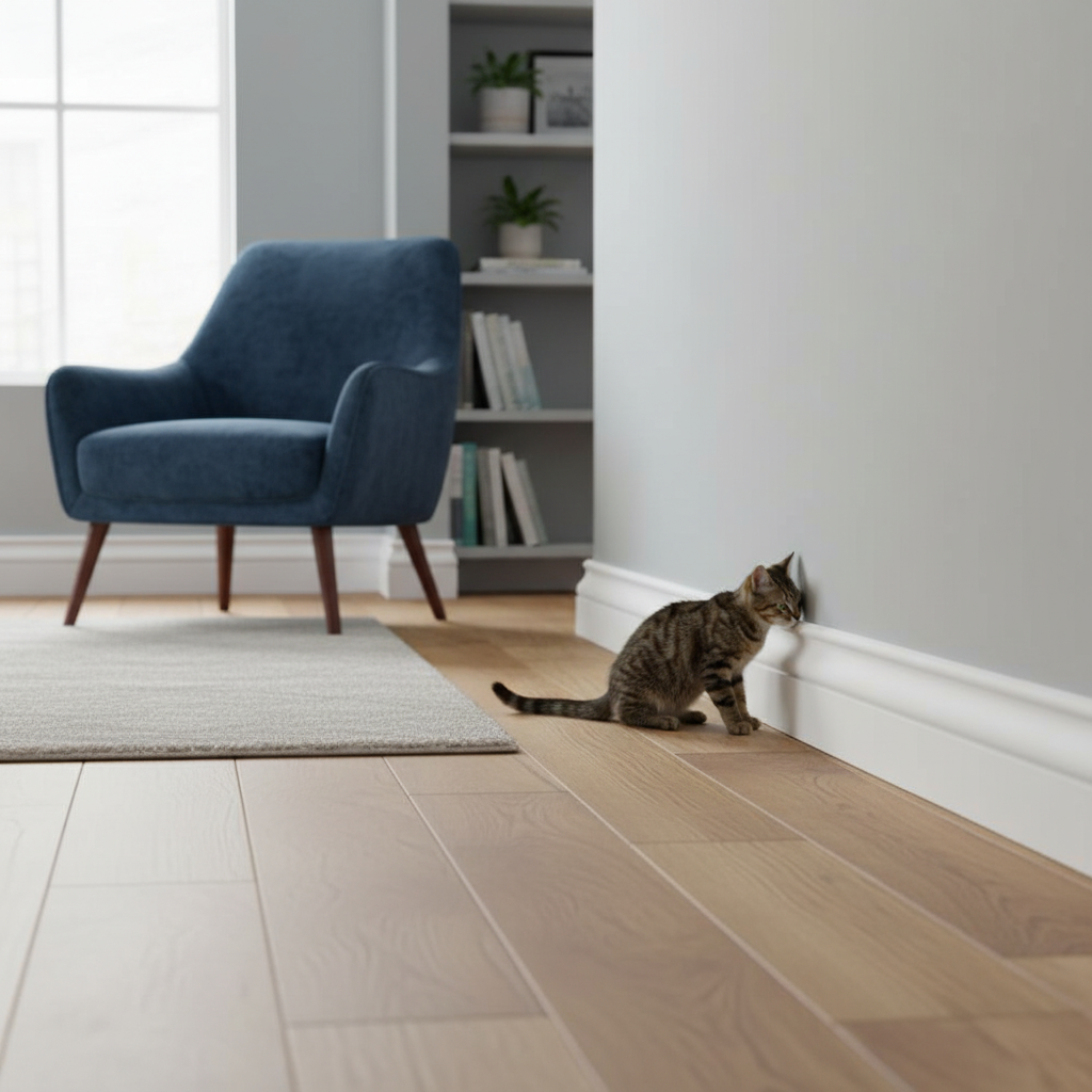 Premium White Painted Decorative Skirting Board 2.4m Length with Ogee Profile and 14.22mm Thickness for Modern Interiors - Image 2