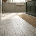 8mm Water-Resistant Distressed Oak Laminate Flooring - Finish - detail view