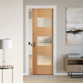 Premium Fully Finished Internal Pocket Door Set with 7 Panels and 3 Glazed Lights for Enhanced Natural Light and Privacy