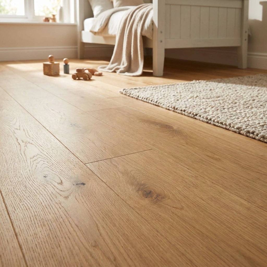 Oak Water-Resistant 7mm Laminate Flooring, 1305 x 205mm, Lifetime Guarantee - detail view