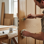 Premium Hard Wax Oil for Interior Doors - 125ml Clear Satin Finish, Water and Dirt Resistant - Image 2