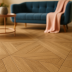 Luxe Vision 6.5mm Rigid Core LVT Flooring in Embossed Oak Finish - detail view