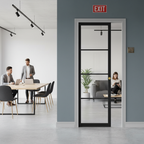 Premium Extra Slim 4L Fire Rated Pocket Door System with Galvanised Steel Frame and Custom Made Options